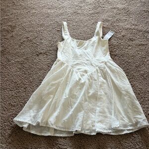 Silence + Noise for Urban Outfitters Cream Sleeveless Mini Dress